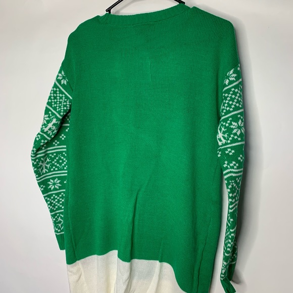 Allison Brittney Green Ugly Christmas Sweater M - Picture 7 of 8